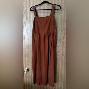 Elegant Brown Women's Dress